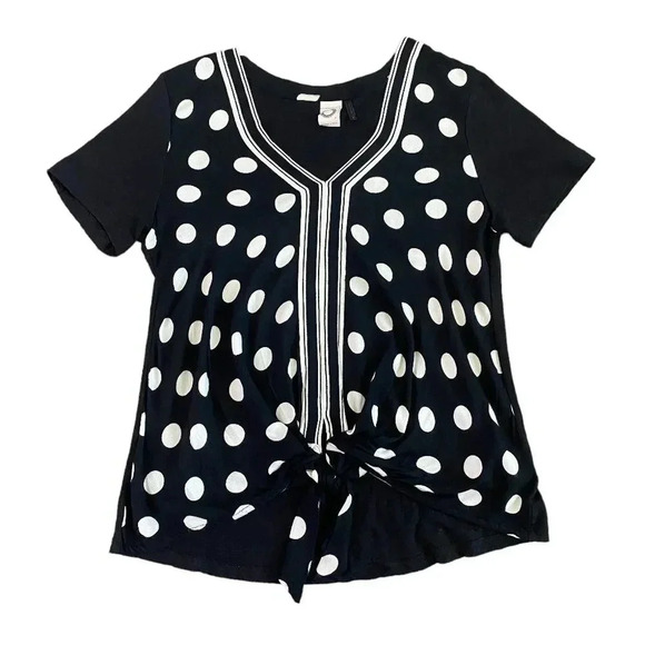 Anthropologie Akemi + Kin Sherburne Polka Dot Shirt Blouse Top Size XS Women's - Picture 1 of 7
